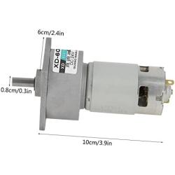 DC 12/24V 35W Adjustable Micro Speed Reducer Gear Motor CW/CCW Mini High Torque Speed Reduction Gear Box (24V 5RPM)