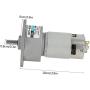 DC 12/24V 35W Adjustable Micro Speed Reducer Gear Motor CW/CCW Mini High Torque Speed Reduction Gear Box (24V 5RPM)