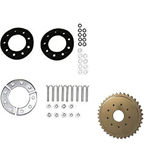 CDHPOWER Sprocket and Clamp Assembly 36 Teeth 9 Holes Sprocket & Sprocket Installation Set-66cc/80cc Gas Motor Engine Kit