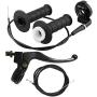 Throttle Handle,Right Brake Lever and Handle,Brake Cable and Throttle Cable, for XR80 XR100 CRF70 CRF80 CRF100 Pit Dirt Motor Bike,Baja Mini Bike,Mb165 Mb200 196cc 200cc 5.5hp 6.5hp Doodlebug Bike