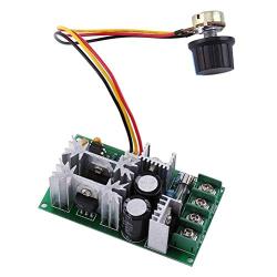 PWM DC Motor Speed Controller 9V 12V 24V 36V 48V DC 9V - 55V Pulse Width Modulation Regulator 20A 1200W Stepless Variable Speed/Forward and Reverse Switch Pulse Width Modulation DC Speed Regulation