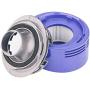 Motor Rear Cover Fit for Dyson V7 V8 Vacuum Cleaner (1 Cover + 1 Filter)
