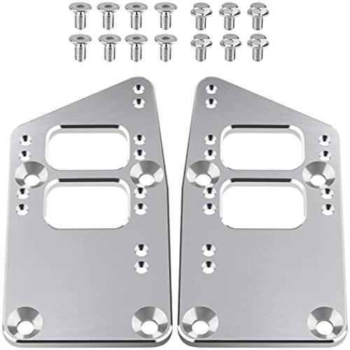 LS Swap Motor Mounts Adapter Plates - LS Conversion Adjustable Universal Swap Bracket Small Block,SBC Vehicle to LS Engine LS1 LS3 LS2 LQ4 LQ9 LS6 L92 L99 L33 LR4