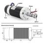 RATTMMOTOR 500W Brushless Spindle Motor Kit, 500W 48VDC Brushless Spindle Motor ER11 12000RPM+BLDC Motor Driver Controller+DC Switching Power Supply+55mm Spindle Mount Clamp for CNC Router Machine