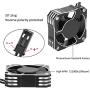 hightseck 21000RPM RC Motor Cooling Fan, 8.5V 35MM Brushless RC Motor Heatsink, ESC Cooling Fan Heat Dissipation for 1/10 1/12 1/8 RC Car Sensored Brushless Motor(Silver)