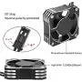 hightseck 21000RPM RC Motor Cooling Fan, 8.5V 35MM Brushless RC Motor Heatsink, ESC Cooling Fan Heat Dissipation for 1/10 1/12 1/8 RC Car Sensored Brushless Motor(Silver)
