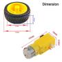 Stemedu 4 Sets DC Gearbox TT Motor and 2PCS L298N Stepper Motor Drive Controller Module