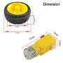 Stemedu 4 Sets DC Gearbox TT Motor and 2PCS L298N Stepper Motor Drive Controller Module