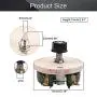 Fielect 100W 100R Ohm Ceramic Wire Wound Potentiometer Linear Rotary Resistor Rheostat with Knob for Industiral Machinery RPM Adjustment