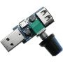 E-outstanding Fan Regulator 5W USB Fan Stepless Speed Controller with Switch DC 4-12V to 2.5-8V