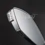KiWAV Magazi Fist Chrome Motorcycle Mirrors with Oi Flash Controller 16 Flash Mode compatible for Scooter