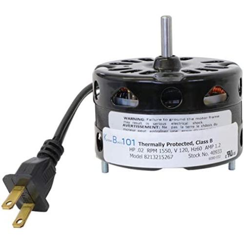 Kitchen Basics 101 3.3 Inch Diameter Vent Fan Motor Direct Replacement For Nutone Broan