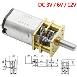 Bemonoc Mini DC 12V 1000 RPM High Speed Metal Gearwheel Speed Reducing Motor GA12-N20