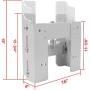 osemar Jack Plates for Outboard Motor 6 Setback Adjustable Jack Plate JPL4500 for Boat Steering System