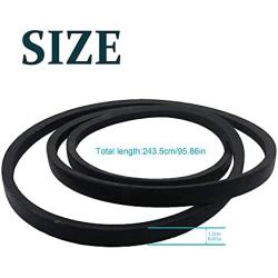 144959 Deck Belt for Compatible with Craftsman Poulan Husqvarna 144959 130801 160855 138255 fit 531307218 532144959 21547082 21547188 LTH1342 (2 Pack)