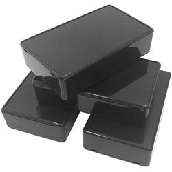 Onwon 5Pcs Black Waterproof Plastic Electric Project Case Junction Box 3.94 x 2.36 x 0.98 inches(100x60x25mm).