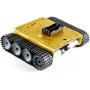 Professional TP200 Metal Robot Tank Car Chassis Kit by 2pcs Encoder DC Motor for Arduino Raspberry Pie Microbit, Tracked Crawler Model for Remote Control Avoiding Obstacle DIY STEAM Teaching