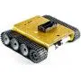 Professional TP200 Metal Robot Tank Car Chassis Kit by 2pcs Encoder DC Motor for Arduino Raspberry Pie Microbit, Tracked Crawler Model for Remote Control Avoiding Obstacle DIY STEAM Teaching