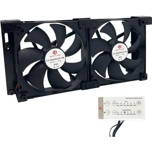 Beech Lane 12V RV Fridge Ventilation Cooling Fan 5.5