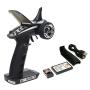 HOBBYMATE Flysky RC FS GT2B Radio Transmitter & FS-GR3E Receiver, 3 Channel 2.4Ghz Radio Controller with Internal Rechargeable Transmitter Battery