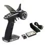 HOBBYMATE Flysky RC FS GT2B Radio Transmitter & FS-GR3E Receiver, 3 Channel 2.4Ghz Radio Controller with Internal Rechargeable Transmitter Battery