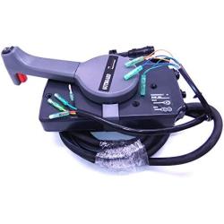 Boat Motor 703-48207-22-00 Side Mount Remote Control Throttle Shift Box for Yamaha Outboard Engine 10 Pins, Right Hand