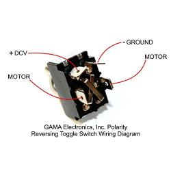 30 Amp Toggle Switch 3 Position Reverse Polarity DC Motor Control- Maintained