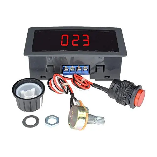 Red LED Display Digital DC 6V-30V 12V 24V 6A 8A Motor Speed Controller Adjustable 16kHz PWM Regulator CV Governor Control Switch