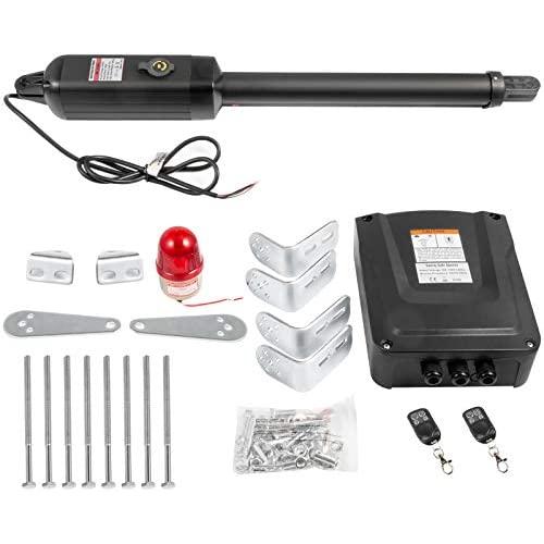 Happybuy Electric Gate Opener, Single Swing Gate Opener 16 mm/s Speed 80W Automatic Gate Openers with Remote Complete Kit Push/Pull-to-Open Up to 838 lbs & 18ft Door Opener for Chain Link Garage Farm