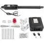 Happybuy Electric Gate Opener, Single Swing Gate Opener 16 mm/s Speed 80W Automatic Gate Openers with Remote Complete Kit Push/Pull-to-Open Up to 838 lbs & 18ft Door Opener for Chain Link Garage Farm