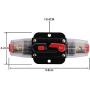 ZBSJAKU 60A Circuit Breaker Auto Car Protection Stereo Switch with Reset Switch for Car Audio System Protection Replace Fuses 60A Fuse Holders 12V/24V/32V/48V DC