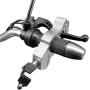 Modengzhe Mototcycle Handlebar Anti-Theft Lock Aluminum Safety Grip Brake Additional Lock for Motorbikes Scooters ATVs Dirt Bikes (Silver)