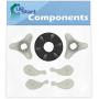 285753A Washer Motor Coupler & 80040 Agitator Dogs Replacement for Kenmore/Sears 11020712990 Washing Machine - Compatible with 285753A Direct Drive Motor Coupling Kit & 80040 Agitator Dogs