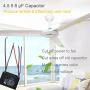 LONYE 5 Wire Ceiling Fan Capacitor Replacement for New Tech CBB61 250VAC 50/60 Hz 4.5 + 5 + 6μf