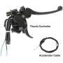 Rain King 78 22mm Thumb Throttle Brake Lever Controller Compatible for 50cc 90cc 150cc 250cc ATV Quad Roketa Taotao Sunl Kazuma Go Kart 110 Atv Thumb Throttle Duel Brake with Throttle Cable