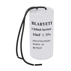 BLARYETI CBB60 10uF Motor Running Capacitor Start Capacitor for Air Conditioner AC 450V/370V/250V 50/60Hz 5%