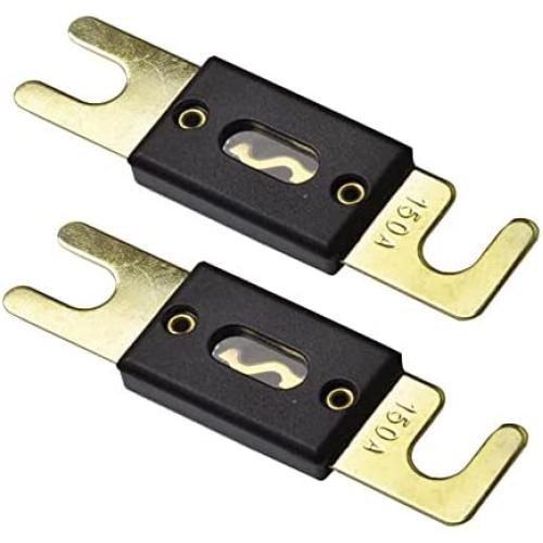 ANL Fuse 150A for Car Vehicle Marine Audio Video System Gold 2 Pack (150 Amp)