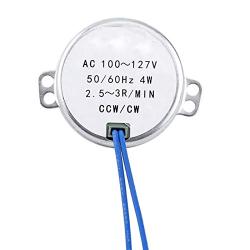 Synchronous Motor,1pc AC 100-127V 4W Synchronous Motor 50/60Hz CCW/CW Geared Motor(2.5-3RPM)