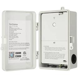 DEWENWILS Pool Timer, WiFi Timer Switch, Heavy Duty 40A 120-277 VAC 2HP, Compatible with Smart Phone, Alexa, Google Assistant, ETL Listed