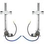 Autoloc Power Accessories 9848 2 Door Flat Power Window Kit U-Wire Driver or Passenger
