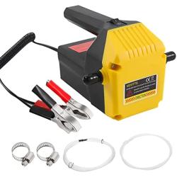 Vevitts 80w Oil Change Pump Extractor 12V Motor Oil Extractor Pump for Changing Diesel Fluid Scavenge Suction Oil Transfer Pump Kits for Jet Ski, Truck, RV, ATV, Boat