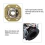L19-154S 19mm 1500RPM Centrifugal Switch,Single-Phase Motor Centrifugal Switch,Electric Motor Part,Lightweight and Durable,for Machines, Stitching Machinery