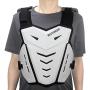 MOTOKER Adult Youth Motocross Chest Protector Riding Armor Vest Dirt Bike Back Protector Motorcycle Racing (White)