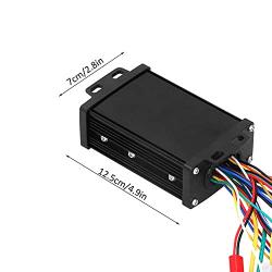 24V-48V/48V-64V 350W 6 Tube Sinusoid Mute Full Intelligent Brushless Motor Controller for Electric Bicycle Scooter E-Bike Parts (Color : 24V-48V)