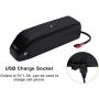 36V 18Ah E-Bike Waterproof Lithium Ion Battery Pack, Built-in BMS, with 42V 2A Charger, Suitable for 200W/250W/400W/500W/700W Motors