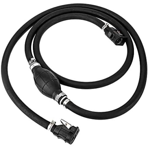 Marine Fuel Line Assembly, Marine Johnson 3/8in Boat Motor Fuel Gas Hose Line Assembly Primer Bulb Connector