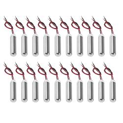 AEDIKO 20pcs DC Coreless Motor 7mmx25mm Micro Waterproof Vibration Miniature Vibrating 8000-24000rpm Motor for Electric Toothbrush Toys