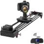 GVM Video Slider,Wireless Carbon Fiber Motor Camera Slider with Bluetooth Remote & Mobile App Control,31”/80cm Electronic Camera Slider Auto Loop Track System Shooting Equipped