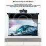 VIVIDSTORM-ALR Screens,Revolve & Sound Transparent ALR UST Motor Tension Screen,Motorized Tension Pull Down Screen,16: 9 Home Theatre System Compatible with UST Laser TV Projector,VBMSLUST84HPA