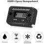 LoLoCoCoDoDo HM1 Inductive Hour Meter for Gas Engine Lawn Mower Dirt Bike Motorcycle Motocross Snowmobile Karting Marine ATV Boat Outboard Motor Generator Waterproof Hour Meters